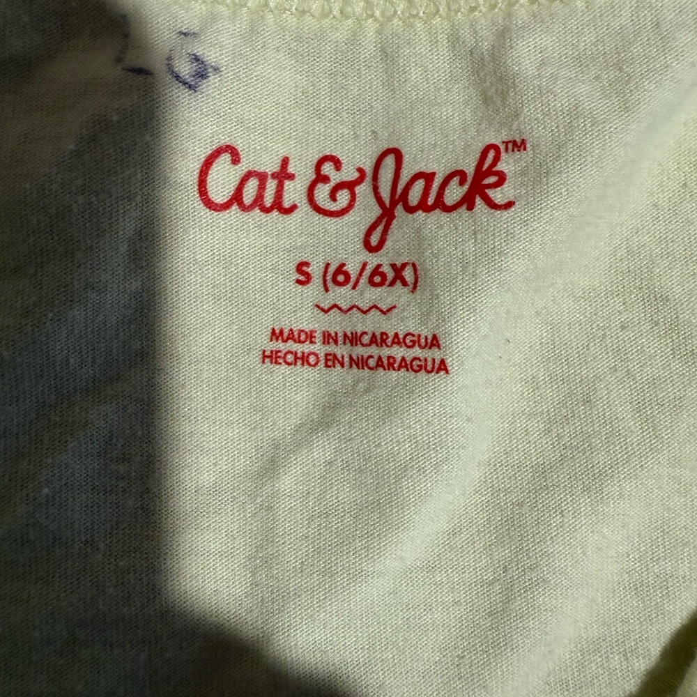Cat & Jack Neon Tank Top with Rainbow Butterfly - Picture 3 of 3